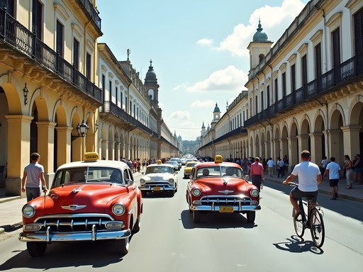 Santa Clara transport hub with various vehicle options