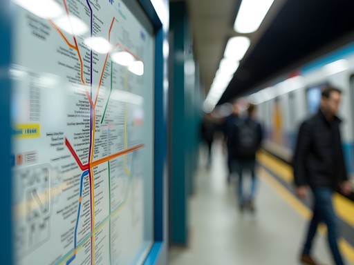 Brussels metro map with key stations highlighted for tourists