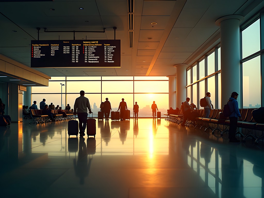 Indira Gandhi International Airport departure terminal in Delhi
