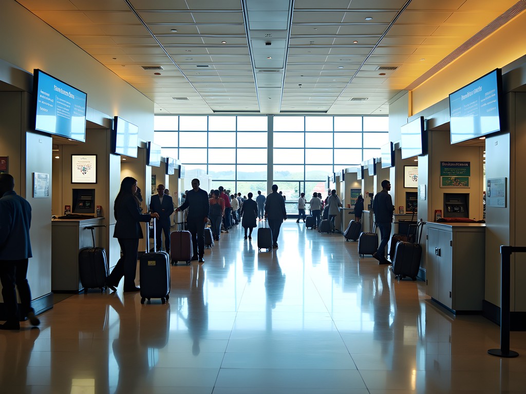 Arrival hall at Entebbe International Airport, Uganda