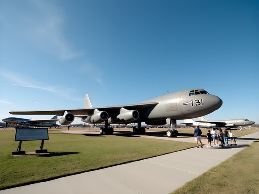 Historic aircraft display at Charles B. Hall Airpark in Midwest City