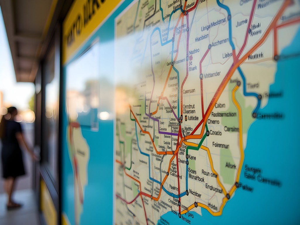 Porto Alegre's comprehensive bus network map