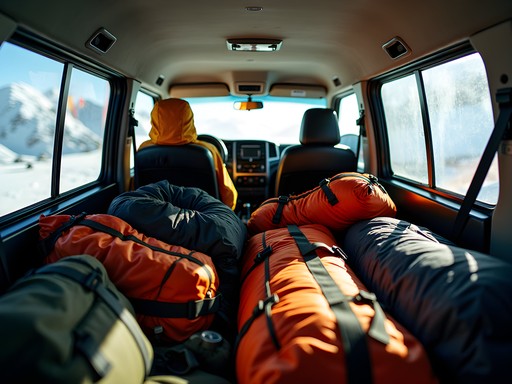 Efficiently packed 4WD vehicle for Tibet Everest Base Camp expedition