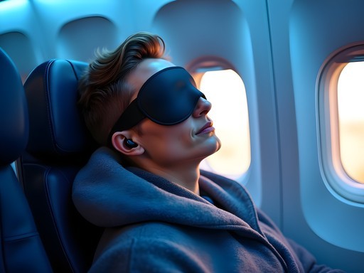 Sleep setup for overnight flight from Toronto to Delhi