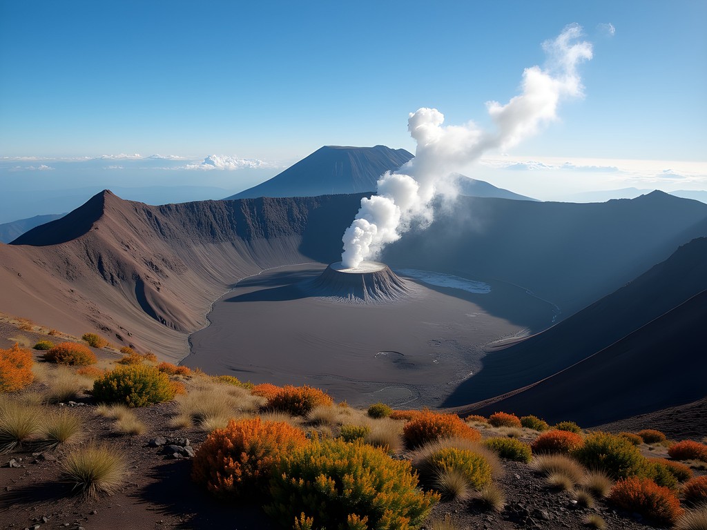 Mount St. Helens crater view from Johnston Ridge Observatory