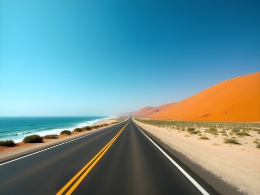 The Scenic Coastal Drive: Getting Between Walvis Bay and Swakopmund, Namibia