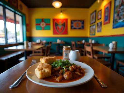 Authentic Cape Verdean restaurant in Brockton with colorful decor and traditional dishes