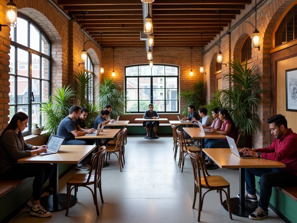 Modern coworking space at Guayaquil's Centro de Innovación y Emprendimiento