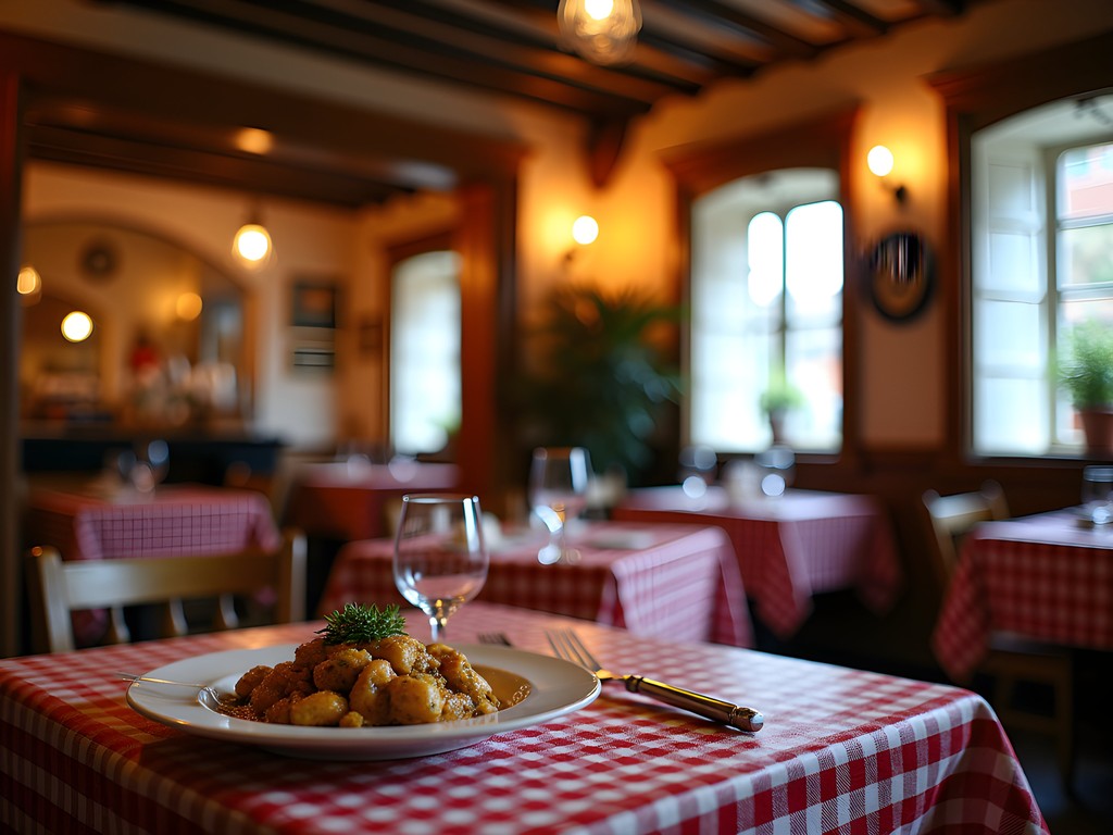 Traditional Lyon bouchon restaurant with authentic Lyonnaise cuisine in Vieux Lyon