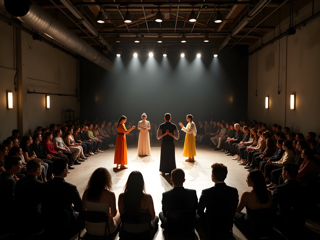 Experimental theater performance in Fremont's converted industrial space