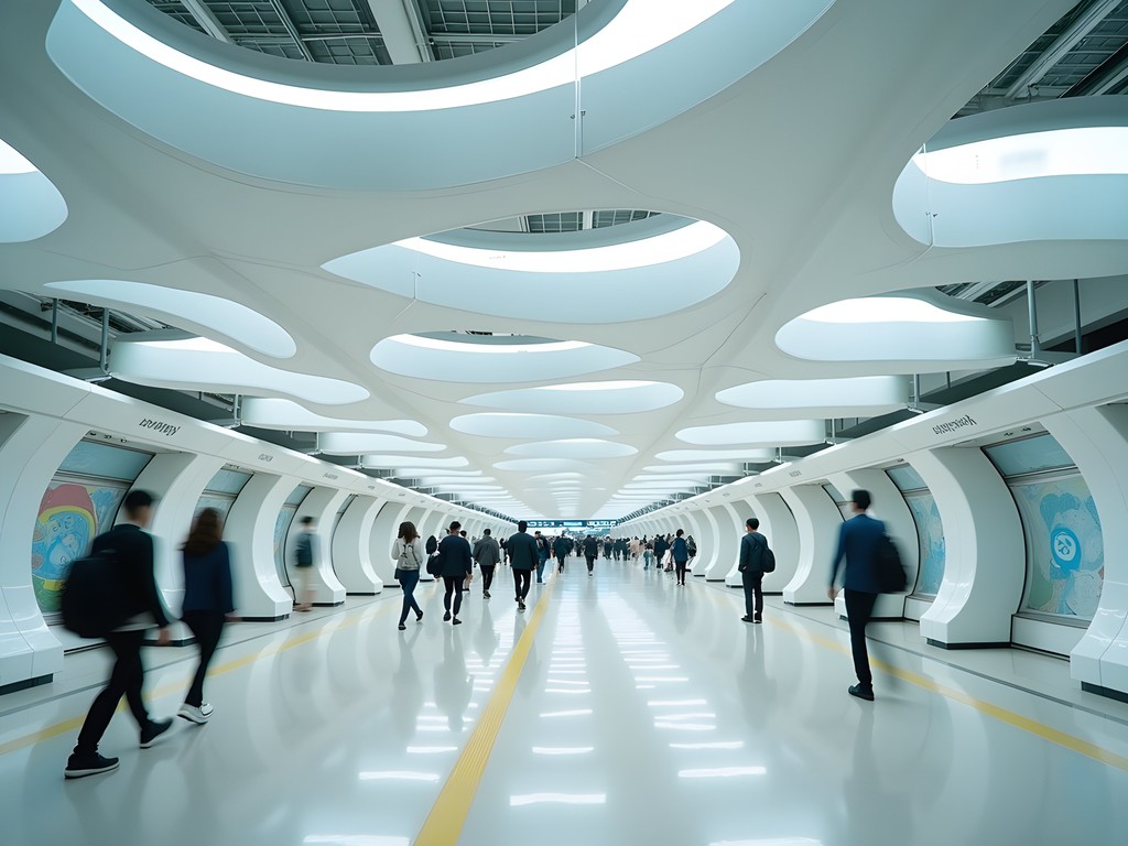 Art installation in Seoul metro station connecting creative districts