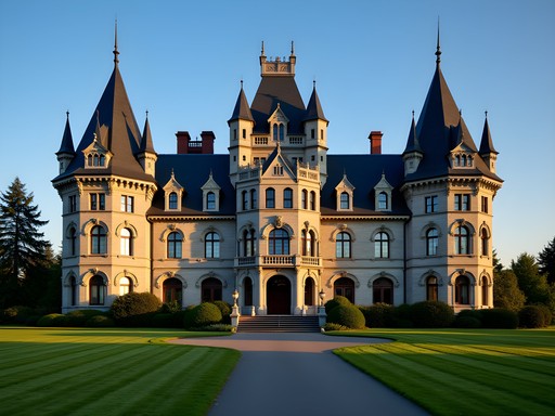Stadium High School's Château-style architecture overlooking Commencement Bay in Tacoma