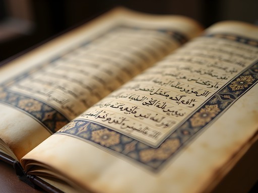 Ancient manuscript from Timbuktu with Arabic calligraphy and geometric designs