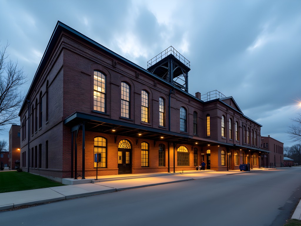 Industrial exterior of Youngstown Historical Center of Industry and Labor with towering steel structures